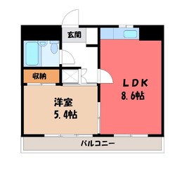 宇都宮駅 バス29分  関東自動車・竹林十文字下車：停歩2分 2階の物件間取画像